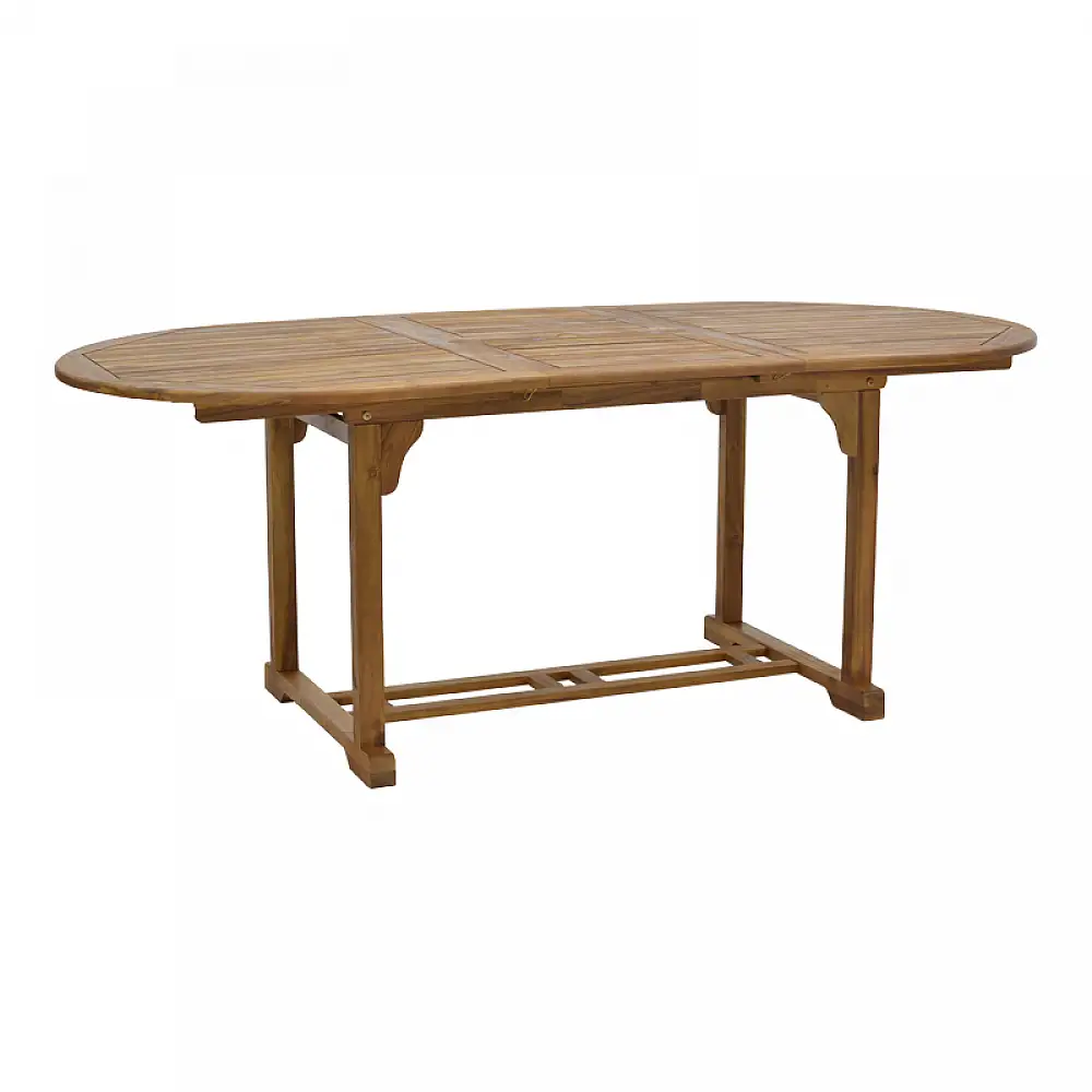 Τραπέζι Sopho pakoworld επεκτεινόμενο φυσικό ξύλο ακακίας 200/150x100x75εκ