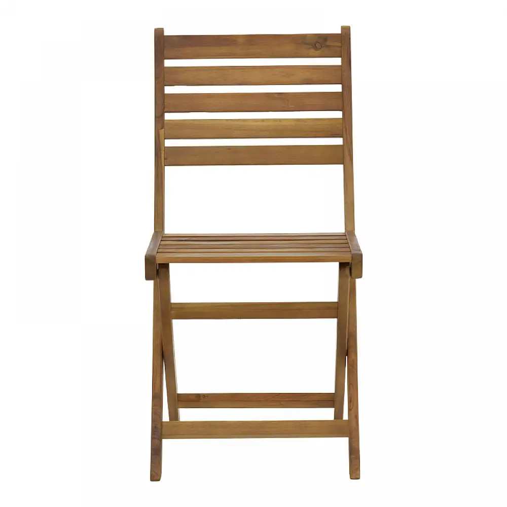 Καρέκλα Fatel pakoworld πτυσσόμενη ξύλο ακακίας φυσικό 40x53x82εκ
