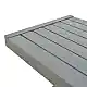 Τραπέζι Aether pakoworld ανθρακί αλουμίνιο 37.5x36.5x53εκ