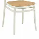 Καρέκλα Nereus pakoworld pp φυσικό-λευκό 45x43x84εκ Καρέκλα Nereus pakoworld pp φυσικό-λευκό 45x43x84εκ