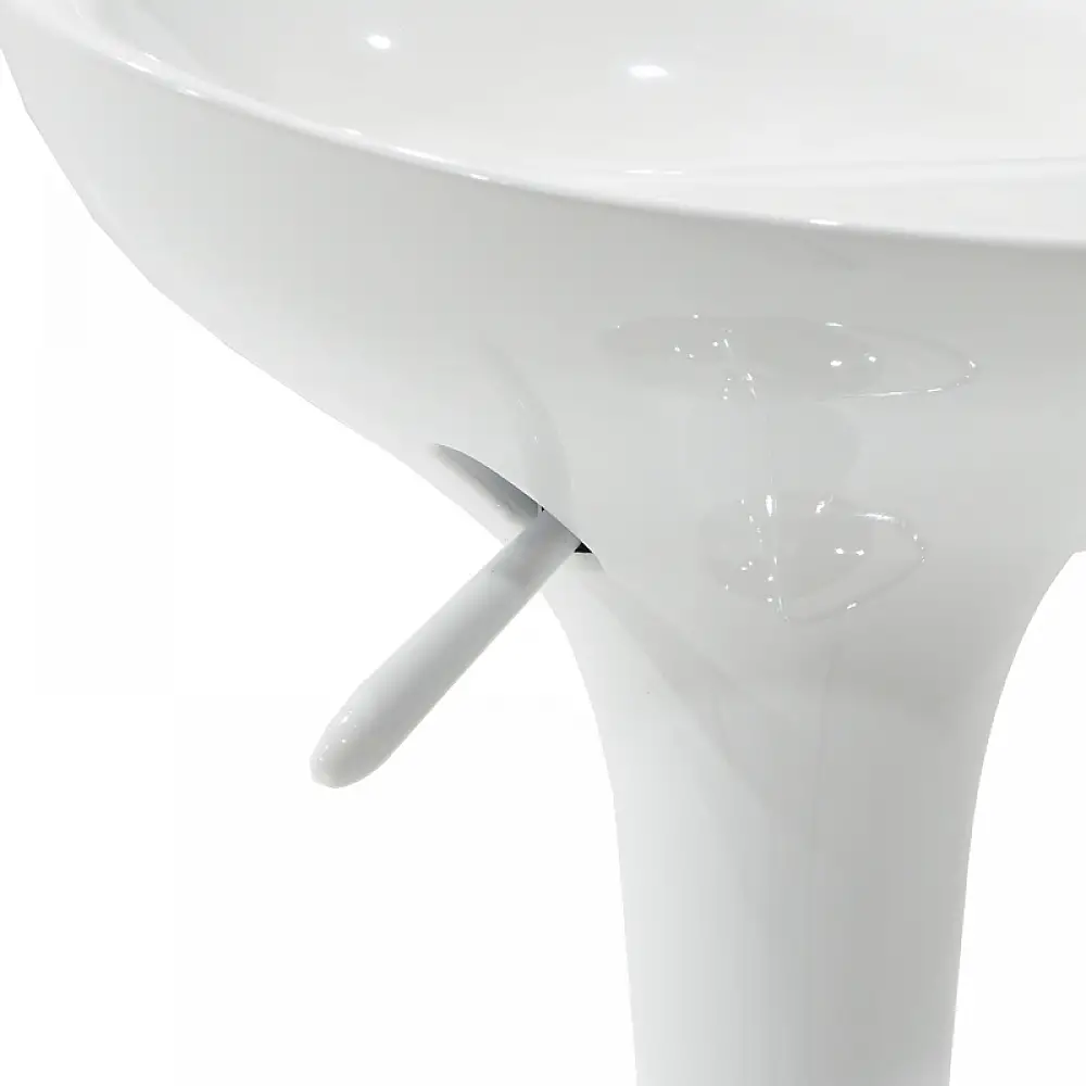 Σκαμπό μπαρ Felice pakoworld πτυσσόμενο λευκό-βάση χρωμίου 40x43x84εκ | 2 τμχ