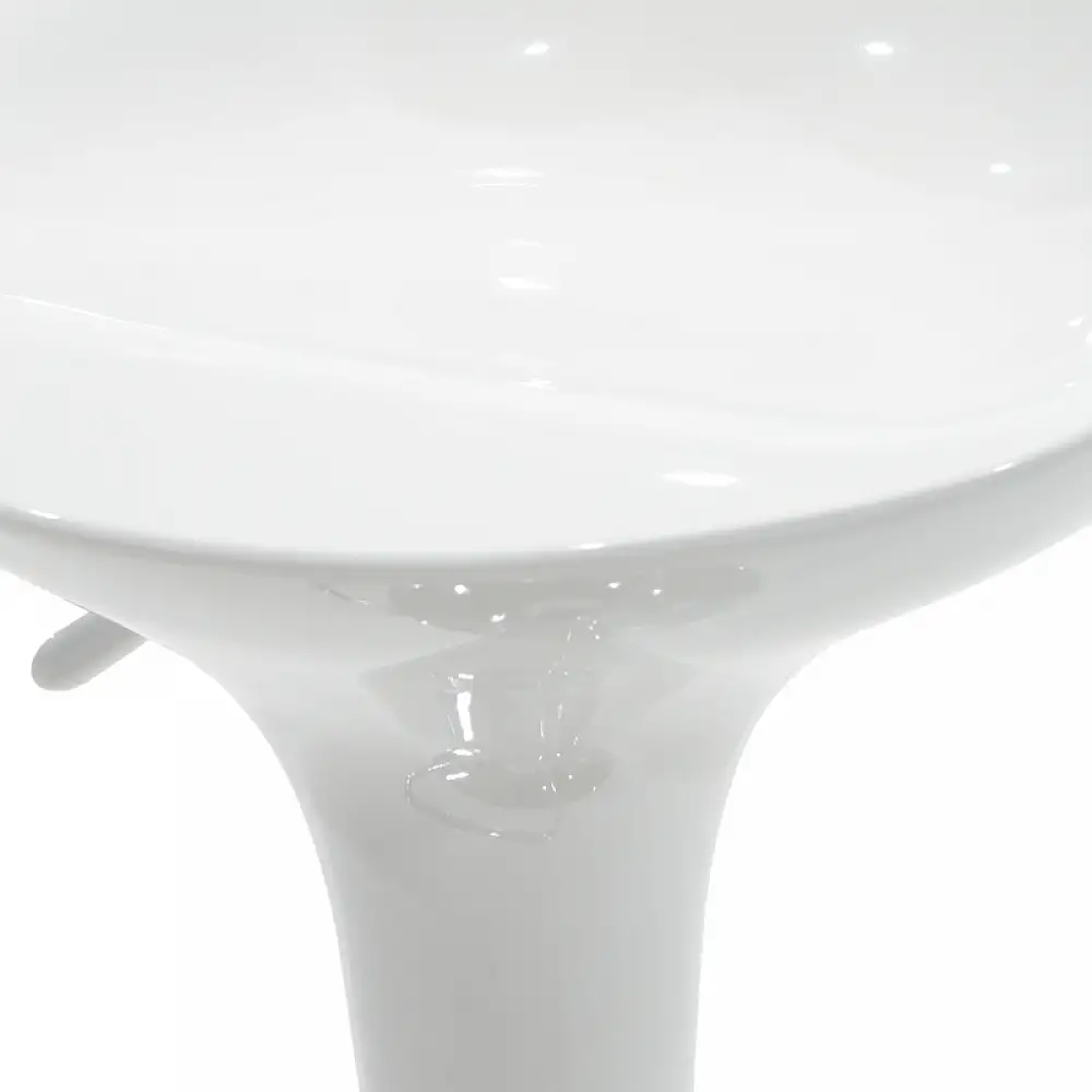 Σκαμπό μπαρ Felice pakoworld πτυσσόμενο λευκό-βάση χρωμίου 40x43x84εκ | 2 τμχ