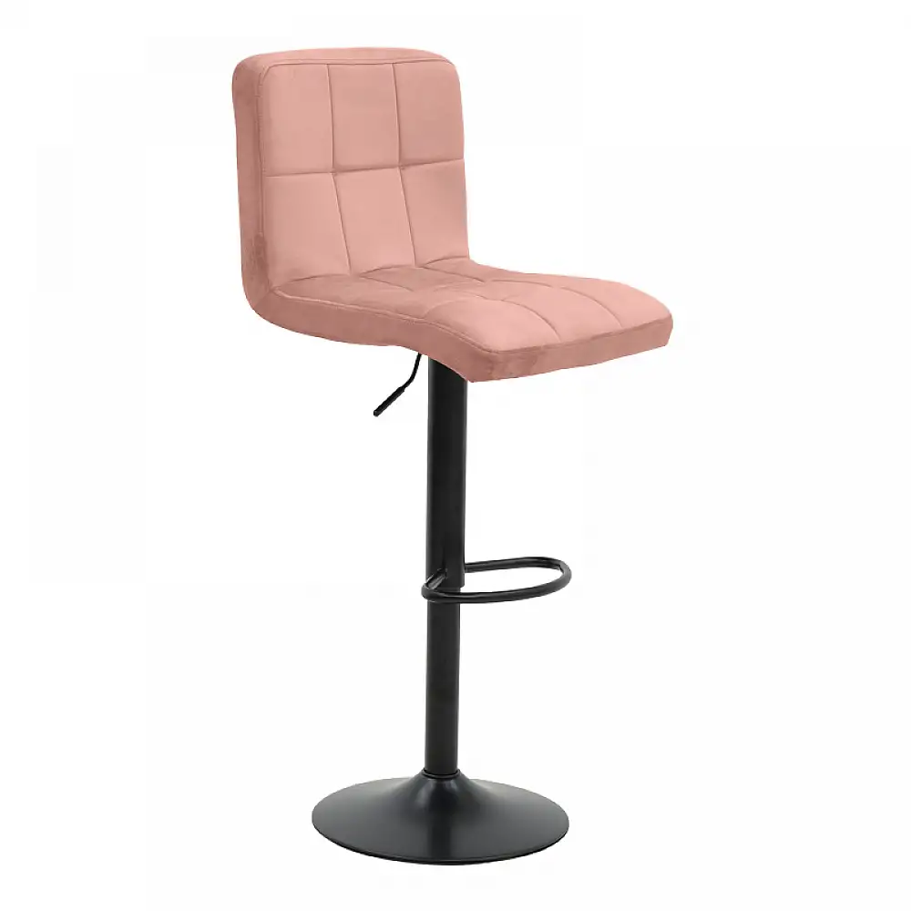 Σκαμπό μπαρ Remina pakoworld πτυσσόμενο σάπιο μήλο βελούδο-βάση μαύρο μέταλλο 44x44x112εκ | 2 τμχ