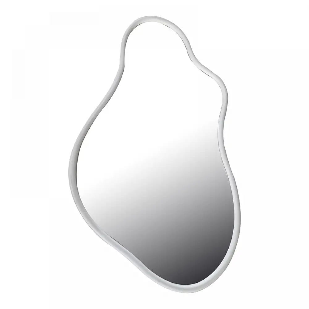 Καθρέπτης Decorde Inart ξύλο σε λευκή απόχρωση 90x3.5x150εκ