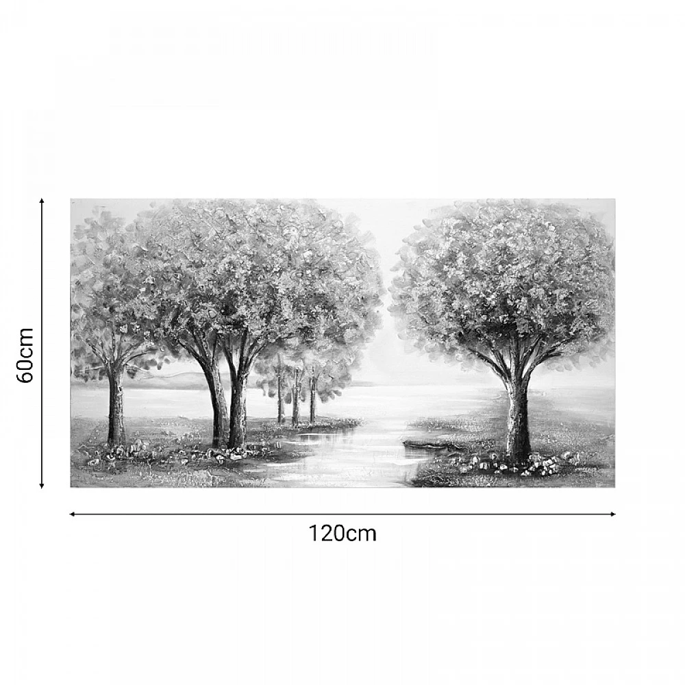 Πίνακας σε καμβά Forest I Inart 120x3x60εκ