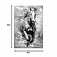 Πίνακας σε καμβά Horse Inart 60x3x90εκ
