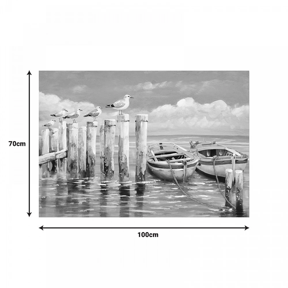 Πίνακας σε καμβά Port Inart 100x3x70εκ