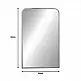 Καθρέπτης Classy Inart χρυσό αλουμίνιο 50x2.5x80εκ