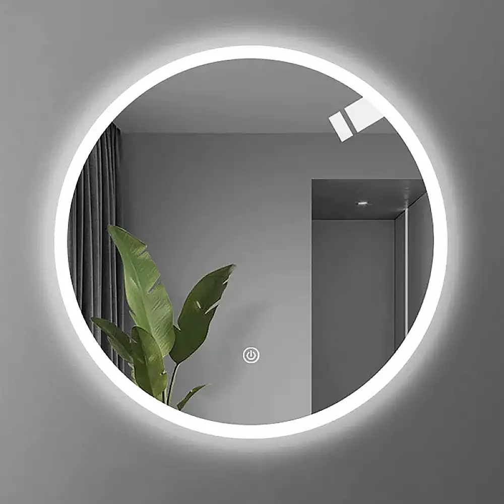 Καθρέπτης Led Lucox Inart pp-αλουμίνιο Φ60x3εκ
