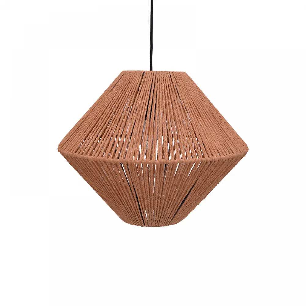 Φωτιστικό οροφής Palmo Inart Ε27 rope σε φυσική απόχρωση Φ40x32εκ