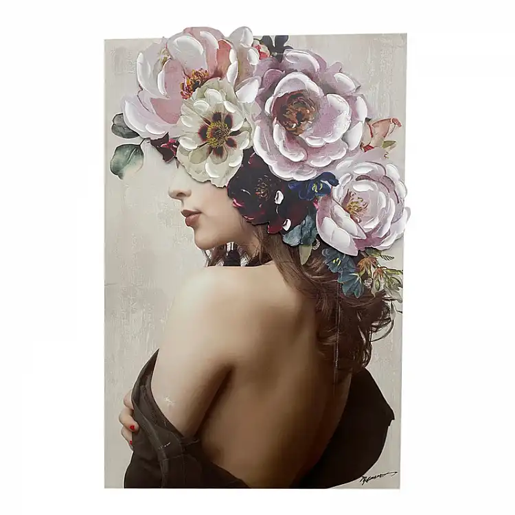 Πίνακας σε καμβά Bezira 3D Inart 60x3x90εκ