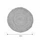 Χαλί Solon Inart μπεζ γιούτα 120x120x1εκ Χαλί Solon Inart μπεζ γιούτα 120x120x1εκ