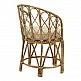 Πολυθρόνα Rostan Inart φυσικό rattan με μαξιλάρι 60x46x80εκ Πολυθρόνα Rostan Inart φυσικό rattan με μαξιλάρι 60x46x80εκ