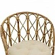 Πολυθρόνα Rostan Inart φυσικό rattan με μαξιλάρι 60x46x80εκ Πολυθρόνα Rostan Inart φυσικό rattan με μαξιλάρι 60x46x80εκ