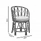 Πολυθρόνα Rostan Inart φυσικό rattan με μαξιλάρι 60x46x80εκ Πολυθρόνα Rostan Inart φυσικό rattan με μαξιλάρι 60x46x80εκ