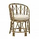 Πολυθρόνα Rostan Inart φυσικό rattan με μαξιλάρι 60x46x80εκ Πολυθρόνα Rostan Inart φυσικό rattan με μαξιλάρι 60x46x80εκ