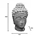 Επιτραπέζιο διακοσμητικό βούδας Rolia Inart γκρι terracotta 16x16x28εκ