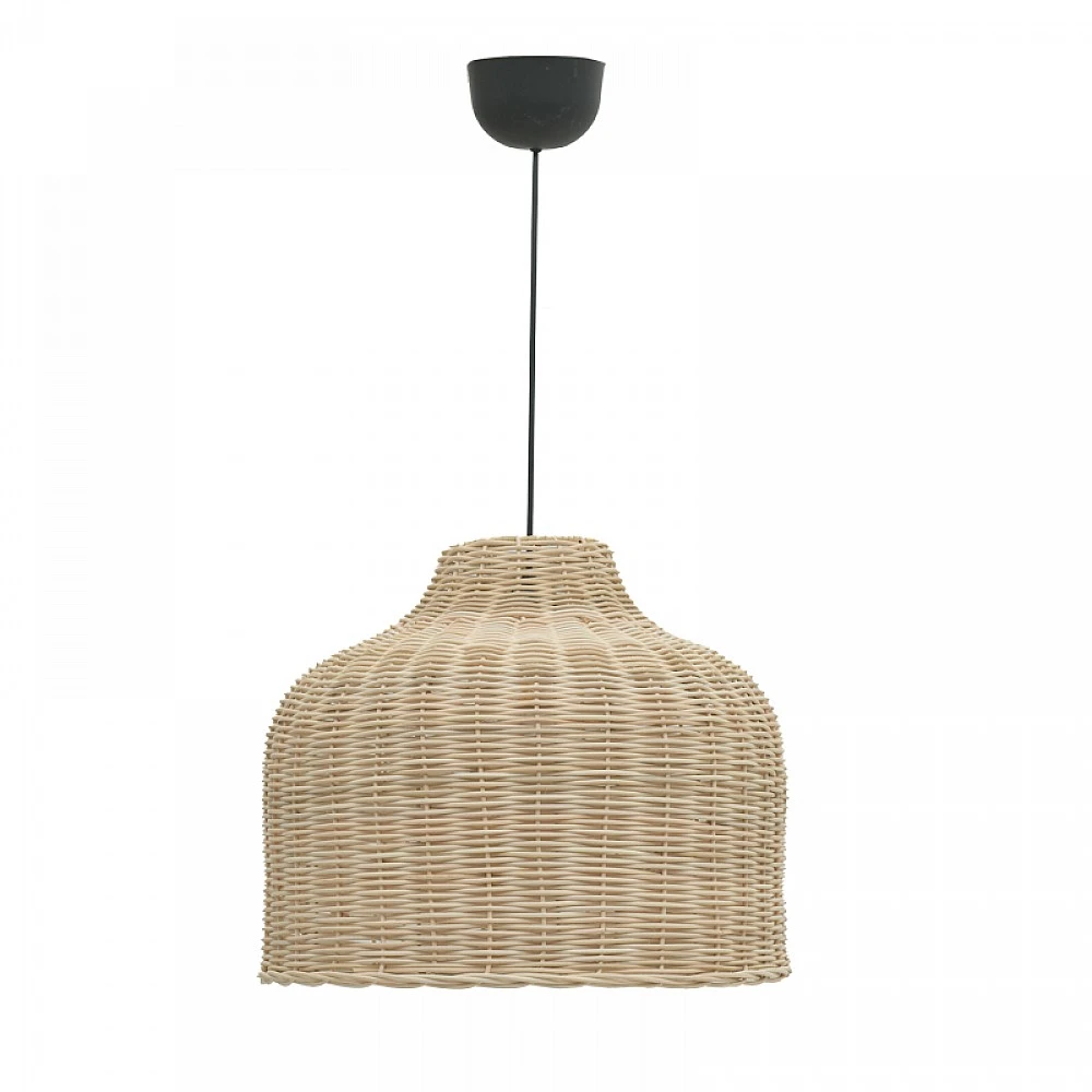 Φωτιστικό οροφής Ziquel Inart rattan σε φυσική απόχρωση Φ42x89εκ