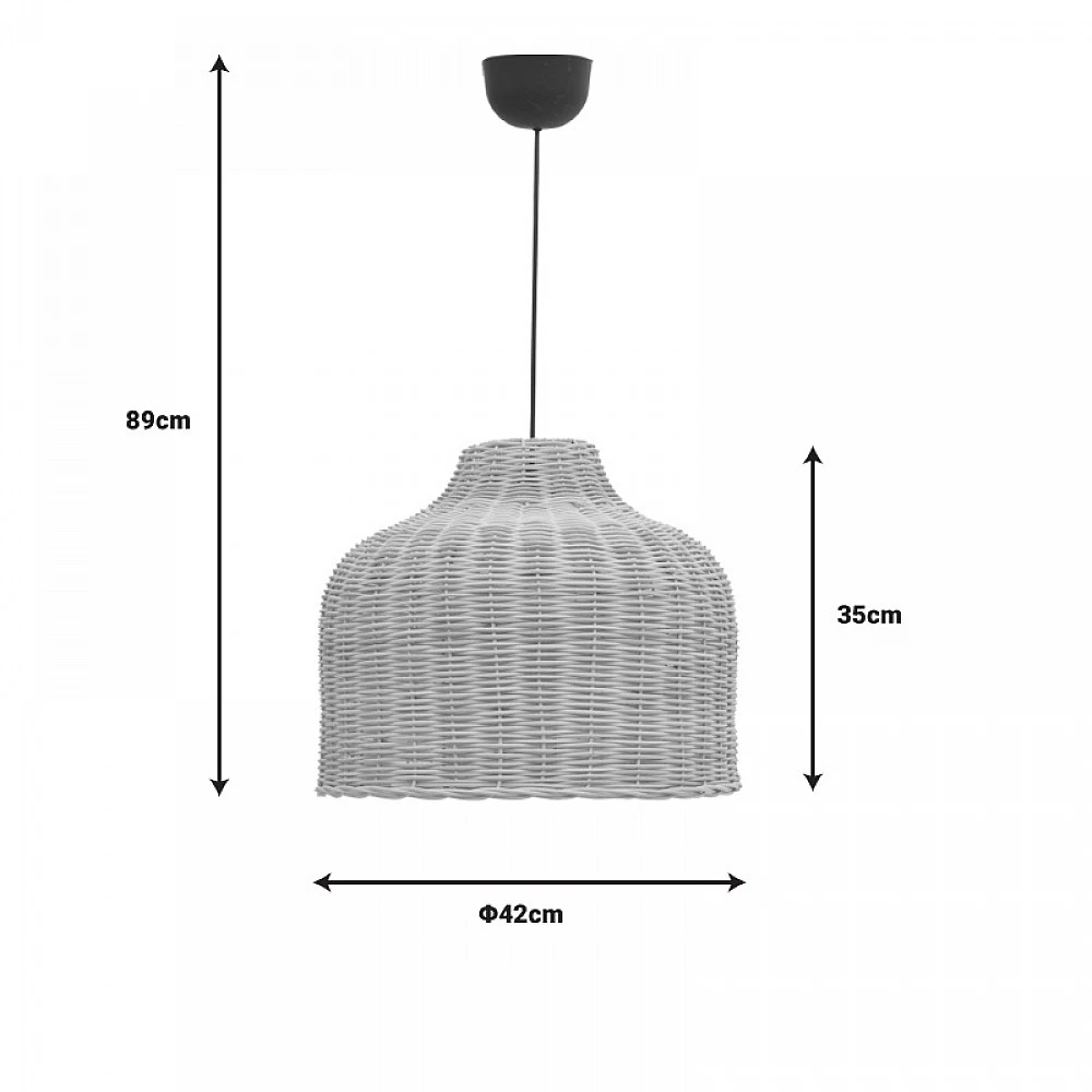 Φωτιστικό οροφής Ziquel Inart rattan σε φυσική απόχρωση Φ42x89εκ Φωτιστικό οροφής Ziquel Inart rattan σε φυσική απόχρωση Φ42x89εκ
