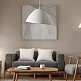 Φωτιστικό οροφής Litho Inart λευκό press papier-μέταλλο 42x39x123.5εκ Φωτιστικό οροφής Litho Inart λευκό press papier-μέταλλο 42x39x123.5εκ