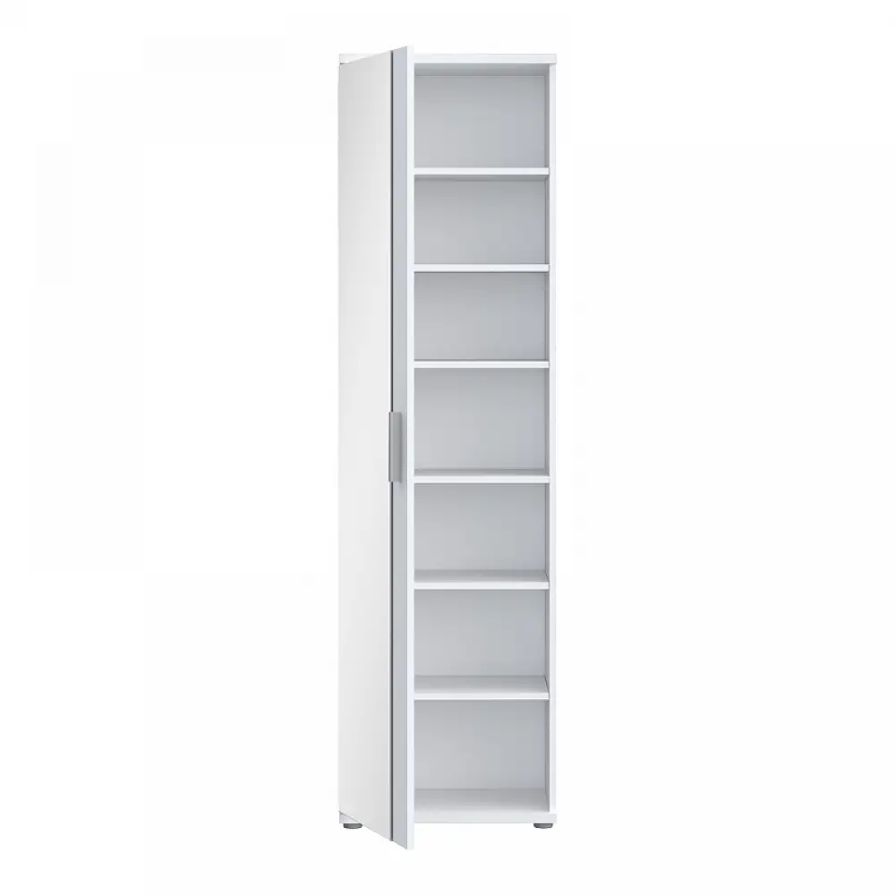 Παπουτσοθήκη-Ντουλάπα Cabino pakoworld μελαμίνη σε λευκή απόχρωση 50.2x34.8x179εκ