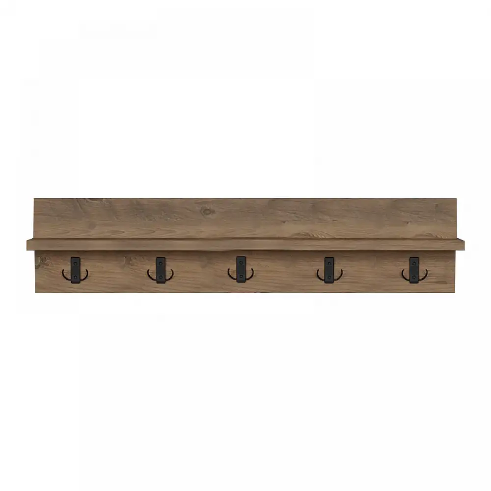 Κρεμάστρα τοίχου Esform pakoworld oak μελαμίνης 80x11x18εκ