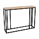 Κονσόλα Cansbia pakoworld oak με μαύρο μέταλλο 100x25x75εκ