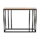 Κονσόλα Cansbia pakoworld oak με μαύρο μέταλλο 100x25x75εκ