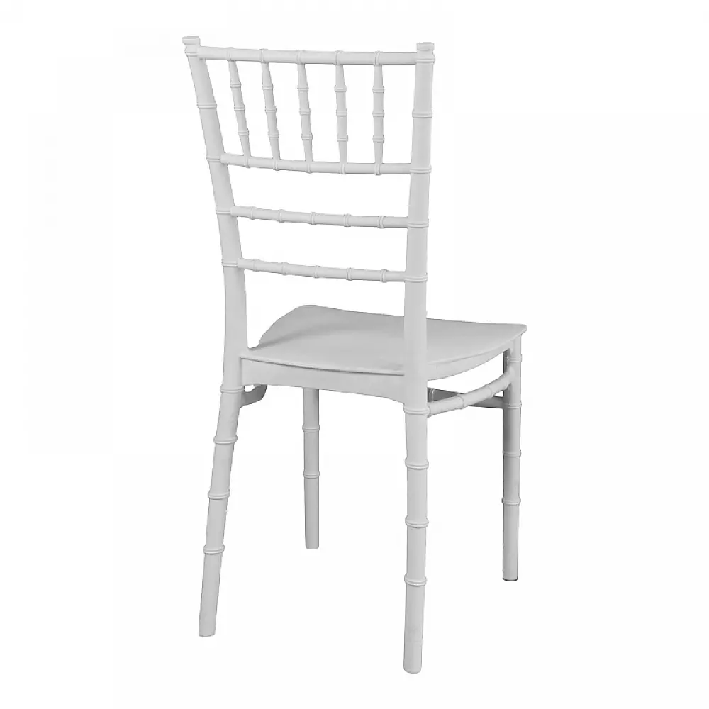 Καρέκλα Tiffany pakoworld pp σε λευκή απόχρωση 40x40x88εκ