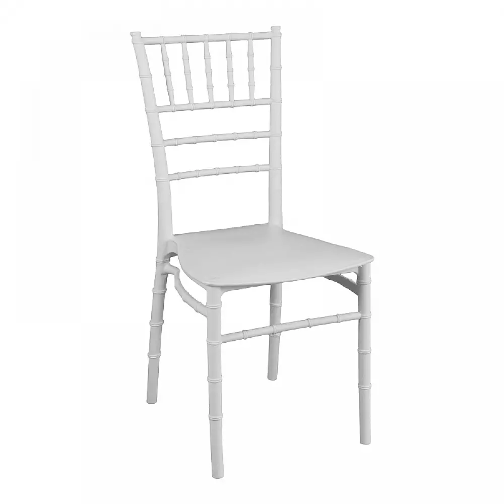 Καρέκλα Tiffany pakoworld pp σε λευκή απόχρωση 40x40x88εκ