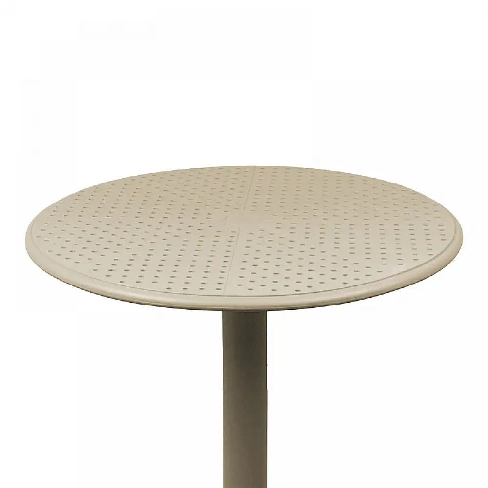 Τραπέζι Merkon pakoworld pp σε cappucino απόχρωση Φ60x75εκ