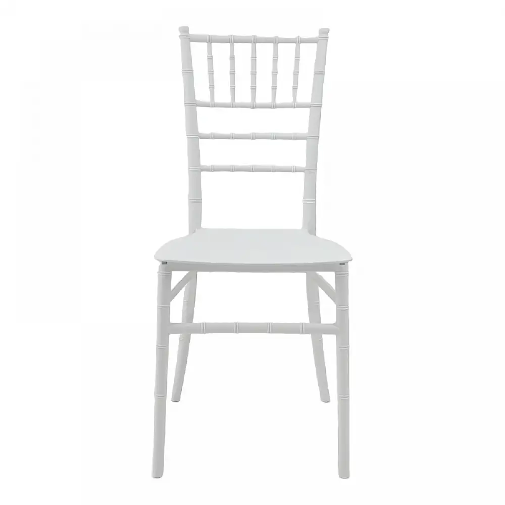 Καρέκλα Tiffany Ι pakoworld pp σε λευκή απόχρωση 38.5x46.5x87εκ