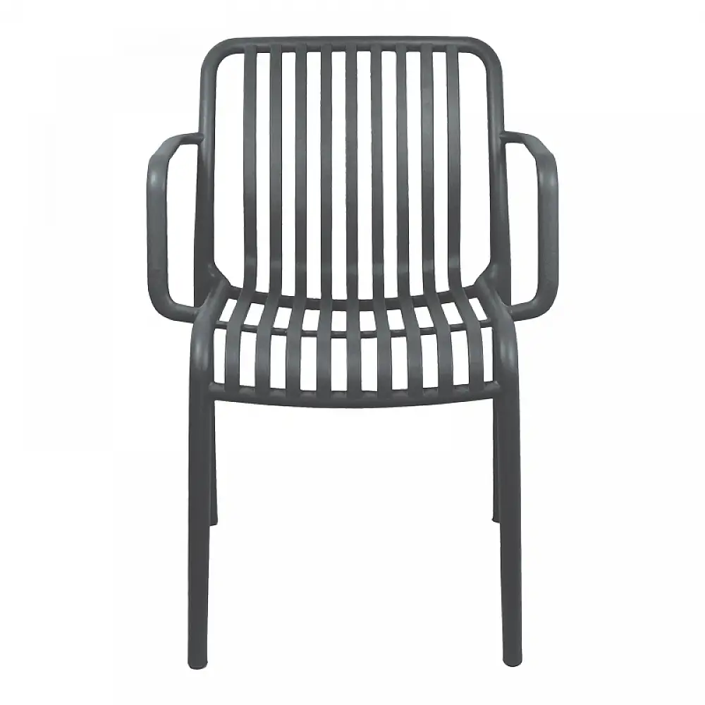 Πολυθρόνα Zoi pakoworld pp ανθρακί 55.5x57.5x79εκ