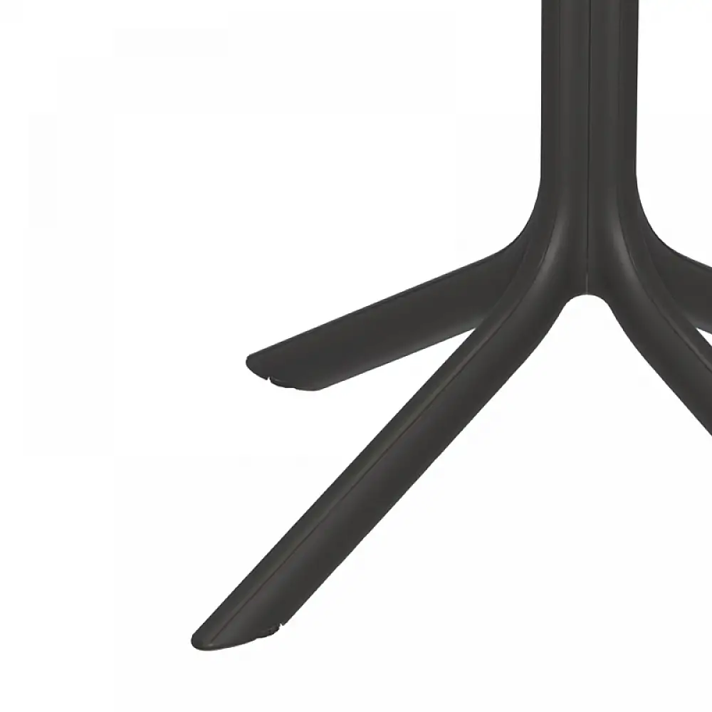 Τραπέζι Groovy pakoworld pp διατρητο ανθρακί 60x60x76εκ