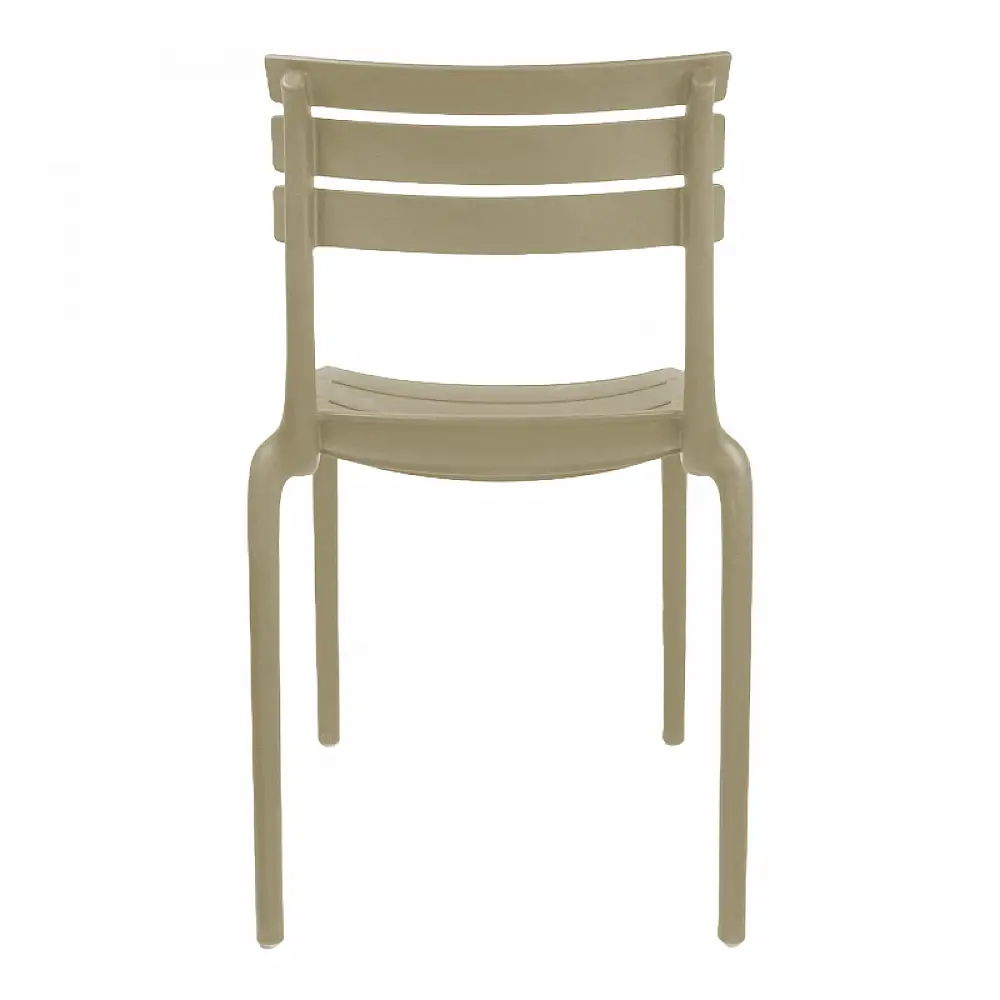 Καρέκλα Almea pakoworld στοιβαζόμενη pp cappuccino 42.5x55.5x82εκ