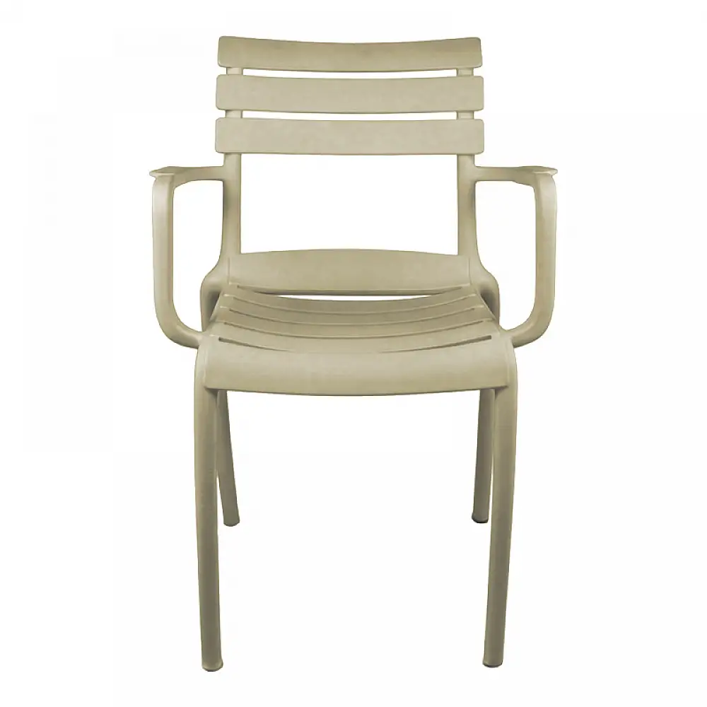 Πολυθρόνα Almea pakoworld στοιβαζόμενη pp cappuccino 58x56x82εκ