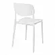 Καρέκλα Berdian pakoworld στοιβαζόμενη pp λευκό 38x49x79εκ