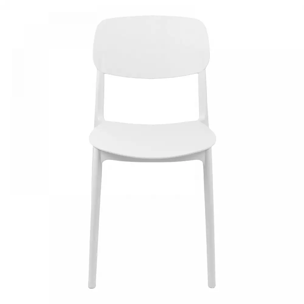 Καρέκλα Berdian pakoworld στοιβαζόμενη pp λευκό 38x49x79εκ