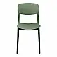 Καρέκλα Berdian pakoworld στοιβαζόμενη pp σκούρο πράσινο 38x49x79εκ