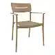 Πολυθρόνα Pilma pakoworld cappuccino PP 57x54x82εκ