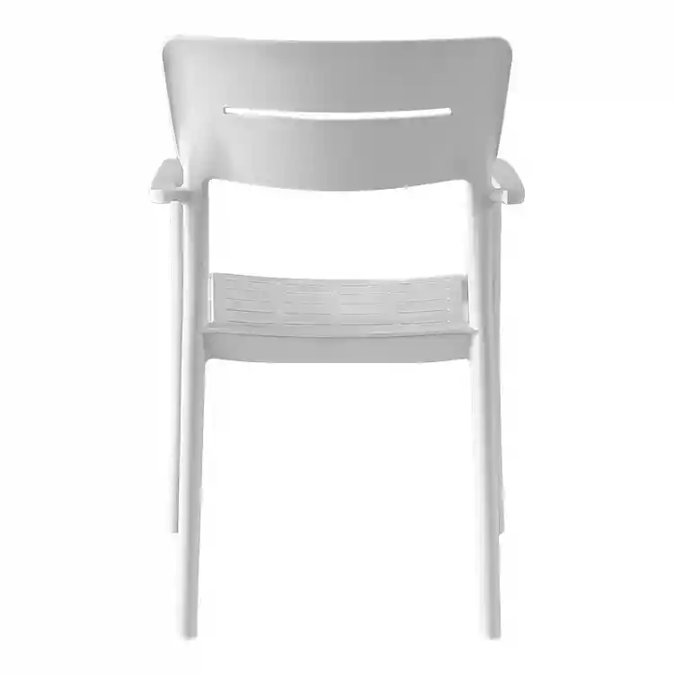 Πολυθρόνα Pilma pakoworld λευκό PP 57x54x82εκ