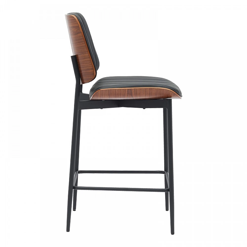 Σκαμπό-μπαρ Kathy pakoworld μαύρο pu-καρυδί μέταλλο 48.5x52.5x96εκ Σκαμπό-μπαρ Kathy pakoworld μαύρο pu-καρυδί μέταλλο 48.5x52.5x96εκ