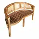 Καναπές διθέσιος Coren pakoworld φυσικό teak ξύλο 130x61x87εκ