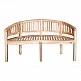 Καναπές τριθέσιος Coren pakoworld φυσικό teak ξύλο 150x61x87εκ Καναπές τριθέσιος Coren pakoworld φυσικό teak ξύλο 150x61x87εκ