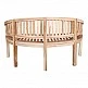 Καναπές τριθέσιος Coren pakoworld φυσικό teak ξύλο 150x61x87εκ Καναπές τριθέσιος Coren pakoworld φυσικό teak ξύλο 150x61x87εκ