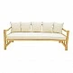 Καναπές Roziana pakoworld φυσικό teak ξύλο 210x100x80εκ Καναπές Roziana pakoworld φυσικό teak ξύλο 210x100x80εκ
