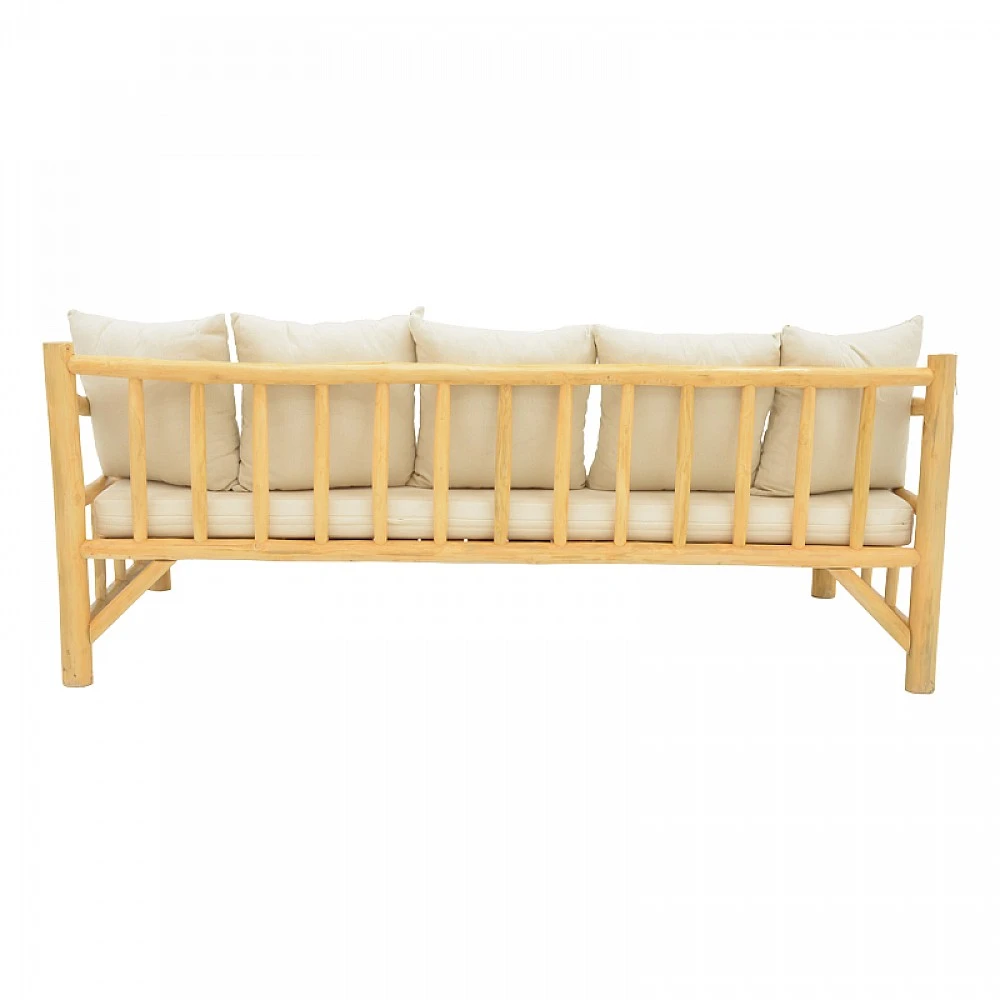 Καναπές Roziana pakoworld φυσικό teak ξύλο 210x100x80εκ Καναπές Roziana pakoworld φυσικό teak ξύλο 210x100x80εκ