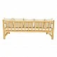 Καναπές Roziana pakoworld φυσικό teak ξύλο 210x100x80εκ Καναπές Roziana pakoworld φυσικό teak ξύλο 210x100x80εκ