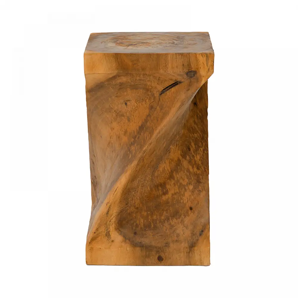 Σκαμπό Cruz pakoworld suar ξύλο σε φυσική απόχρωση 35x35x60εκ