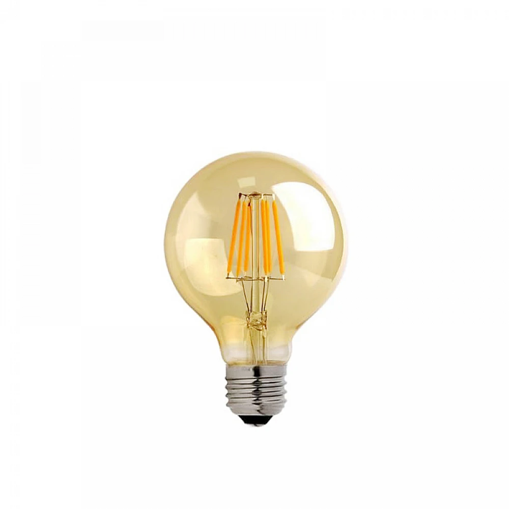 Λαμπτήρας LED G80 Bulb pakoworld 4W E27 3000K 200-220V amber